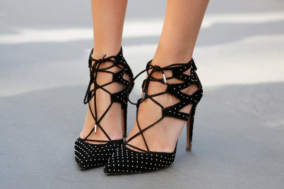 Buy And Price Gorgeous black sandals with heels