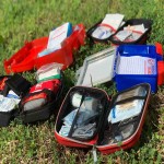First Aid Medical Kits; Plastic Metal Types Red Green Blue Colors