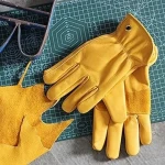 Men’s deerskin leather work gloves + Best Buy Price