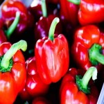 Bell Pepper in Keells; Shiny Smooth Appearance 3 Colors Red Yellow Green
