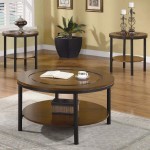 Round Coffee Table; Different Styles 2 Uses Coffee Dining