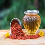 Pure Saffron in India; Golden Tint Coloring Flavoring Drinks Desserts Dishes