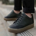 Polo Leather Shoes; Full Grain 2 Colors Brown Black Moisture Resistance