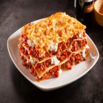 Lasagna in Italy; Flat Long Wide Noodles carbohydrate source