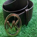 Michael Kors Leather Belt; Flexible Versatile Steel Buckle