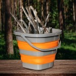 Foldable Plastic Bucket; Stylish Environmentally Friendly Collapsible Space Saver
