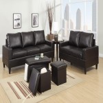 Office Sofa Set (Couch) Sectional Sleeper Loveseat Types 2 Material Fabric Leather