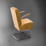 Arm Chair in Pakistan; Wide Handles Wooden Metal Structure Soft Comfortable Seat