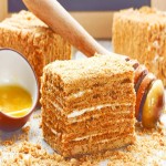 Honey Cake Per Piece; Spongy Textured 4 Types Russian Coconut Walnut Chocolate