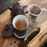 Oolong Tea in Sri Lanka; Golden Brown Infusion Sweet Mellow Flavor Earthy Aroma