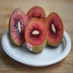 Purple Kiwi Fruit (Actinidia Melanandra) Oval Round Shaped Brown Fuzzy Skin