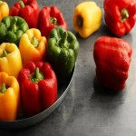 Bell Pepper Today; Sweet Taste Low Fat Calorie 3 Color Red Yellow Orange
