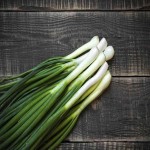 One Green Onion (Scallion) Delicate Flavor Contain Vitamin A C Iron Calcium