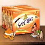Santoor Soap in Bangladesh; Glycerine Baby Turmeric 3 Type Face Body Skin Healer