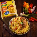 Carton Of Indomie Noodles; Hot Spicy Special Curry Onion Flavors Prevent Anemia