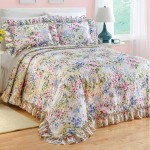 Plisse Bedspread; Lightweight Crinkled Fabric 100% Polyester Made Decorative