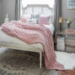Pink Bedspread (Blanket) Cotton Silk Linen Type 3 Size Single King Queen