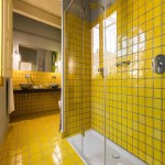 Yellow Square Ceramic Tiles; Glazed Matte Glossy Designs Fire Resistant