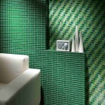 Cheap Green Ceramic Tile; Matte Patterned Glazed Designs Water Resistant