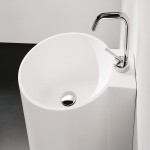 Simple Wash Basin; Porcelain Steel Granite Materials 2 Designs Modern Classic