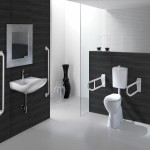 Disabled Toilet Sanitary Ware; Steel Plastic Copper Materials Antibacterial Properties
