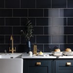 Kitchen Wall Ceramic Tile; Glossy Streamlined Patterned 2 Colors Black Purple