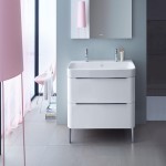 Wash Basin Sanitary Ware; Bowl Pedestal Cabinet 2 Materials Ceramic Metal