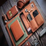 English Leather Accessories; Full Grain Type 3 Colors Brown Black Tan