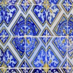 Napier Ceramic Tiles; Waterproof Glazed 20*20 mm Blue White