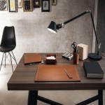 Desk Leather Accessories; Elegant Luxury 3 Colors Gray Brown Blue