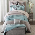 Aqua Bedding Set; Cotton Material Soft Breathable Blue Shades