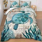 Turtle Bedding Set; Wool Cotton Silk Materials Antibacterial Properties