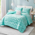 Turquoise Bedding Set; Beautiful Attractive Designs 2 Sizes King Queen