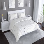 Linen Bedding Set; Flax Fibers Materials 2 Designs Vibrant Contemporary Motifs