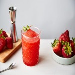 Cooked Strawberry Puree; Sweet Dessert with Vitamin C & Fiber