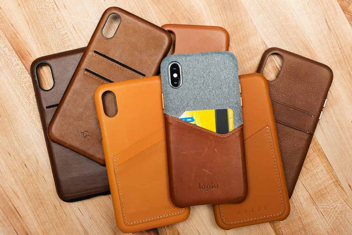 Leather Phone Case With Card Holder + Price