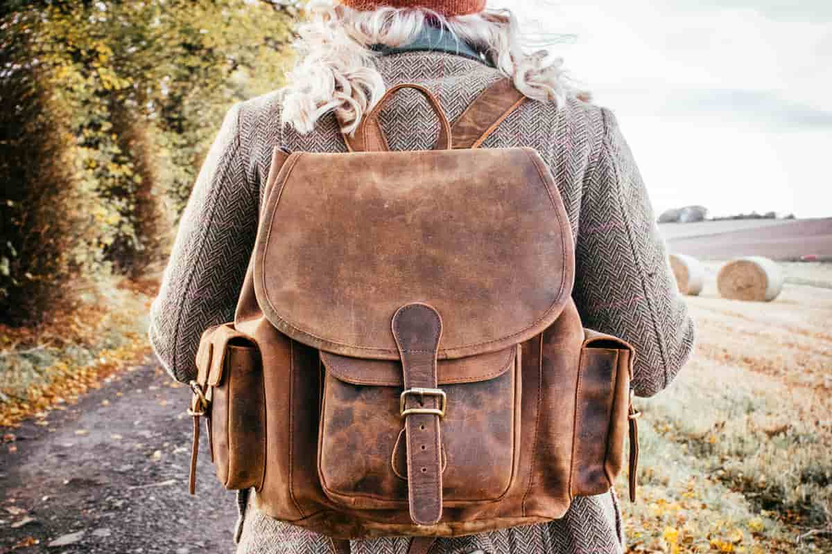 Buy Black Leather BackPack + Great Price