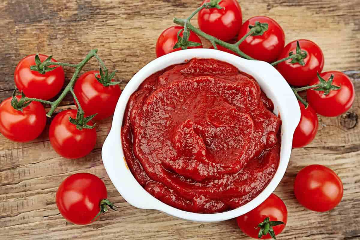 Salsa Tomato Paste (Brix 70) High Concentrated Adding Food Pleasant Aroma Color
