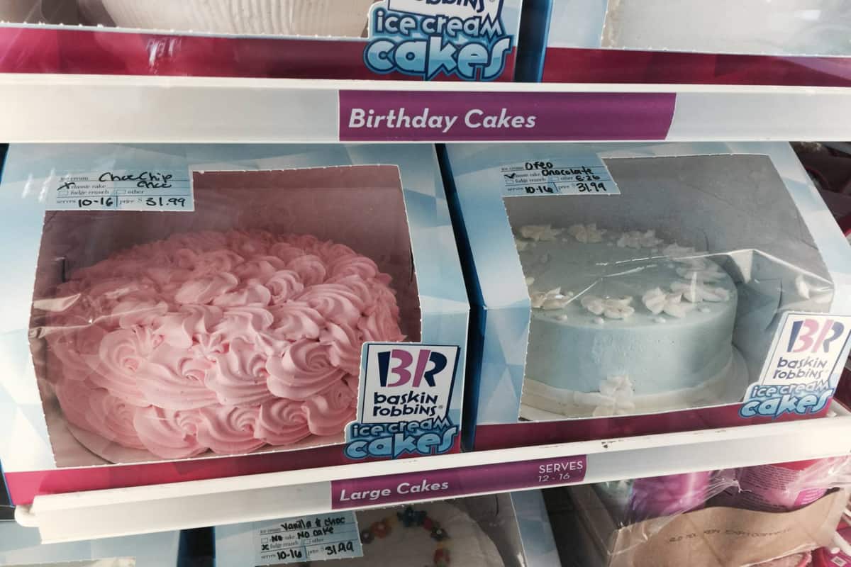 Baskin-Robbins Introduces New Oreo Cookie Oh Baby! Ice Cream Cake, New  What's the Scoop? Gender Reveal Cake, And New Heart Scoops Gender Reveal  Cake - The Fast Food Post