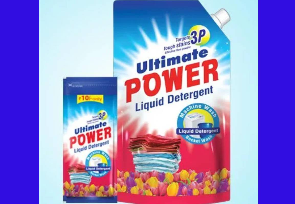 Ultimate Power Liquid Detergent; Being Easily Soluble Removing Toughest Stains