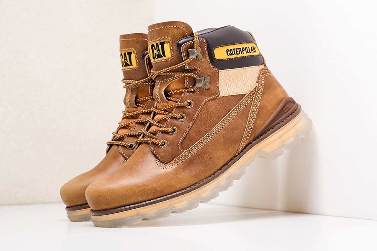 Caterpillar Safety Shoes in KSA (Work Boots) Leather Antibacterial Durable Men Women