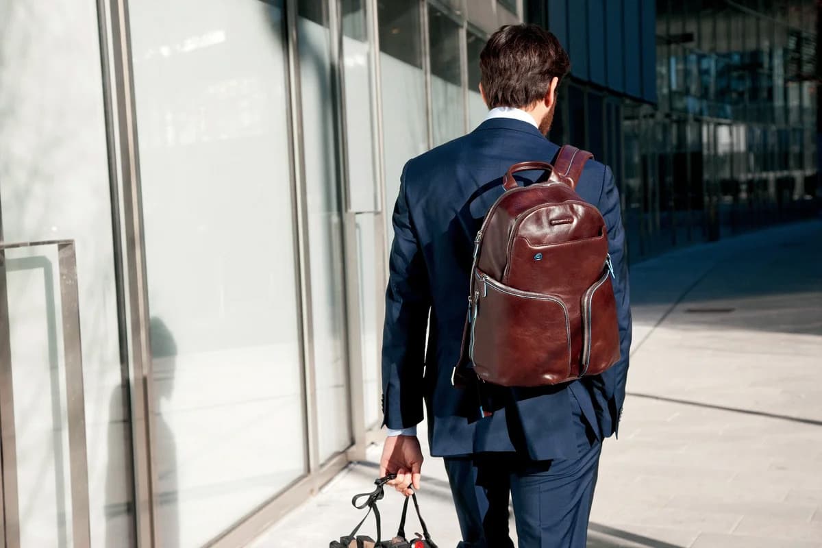 Fossil Leather Backpack; Classical Waterproof Sunlight Resistant (Men  Women) - Arad Branding