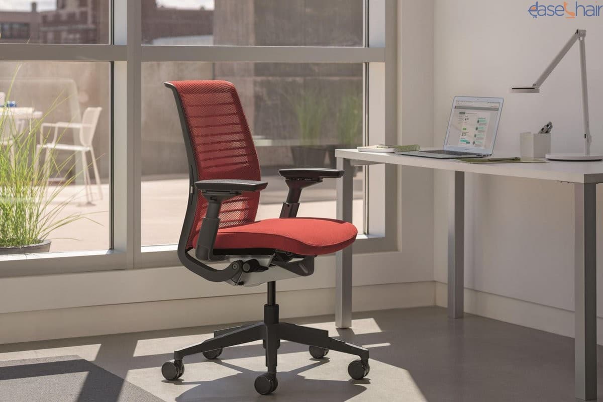 Normal Office Chair;  Adjustable Ergonomic Soft Seat Comfy Back 2 Materials Plastic Metal
