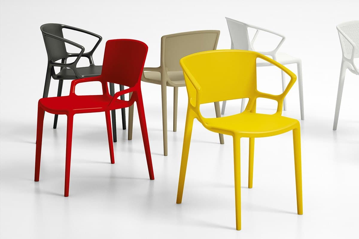 Normal Plastic Chair; Durable Modern Design High color variety Fiber Glass Material