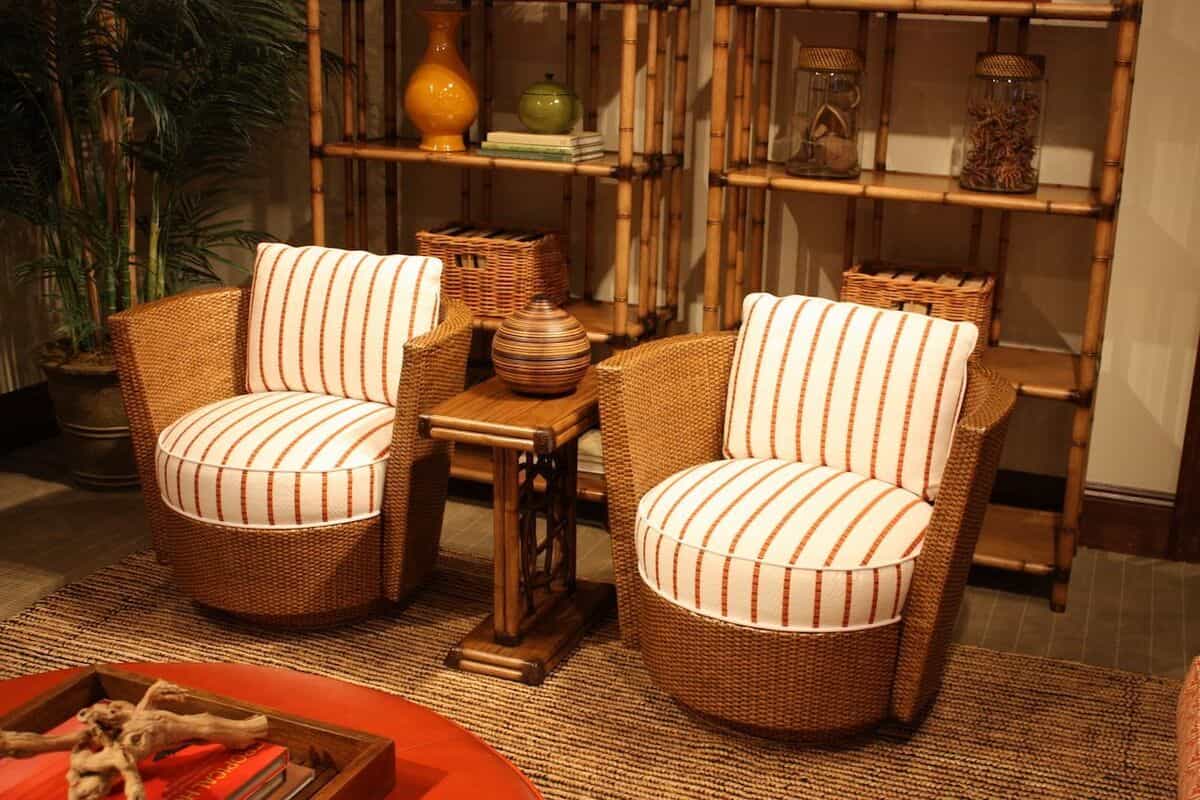 Bamboo Chair in Sri Lanka; Handcrafted Lightweight 3 Uses Dining Workplace Lounge
