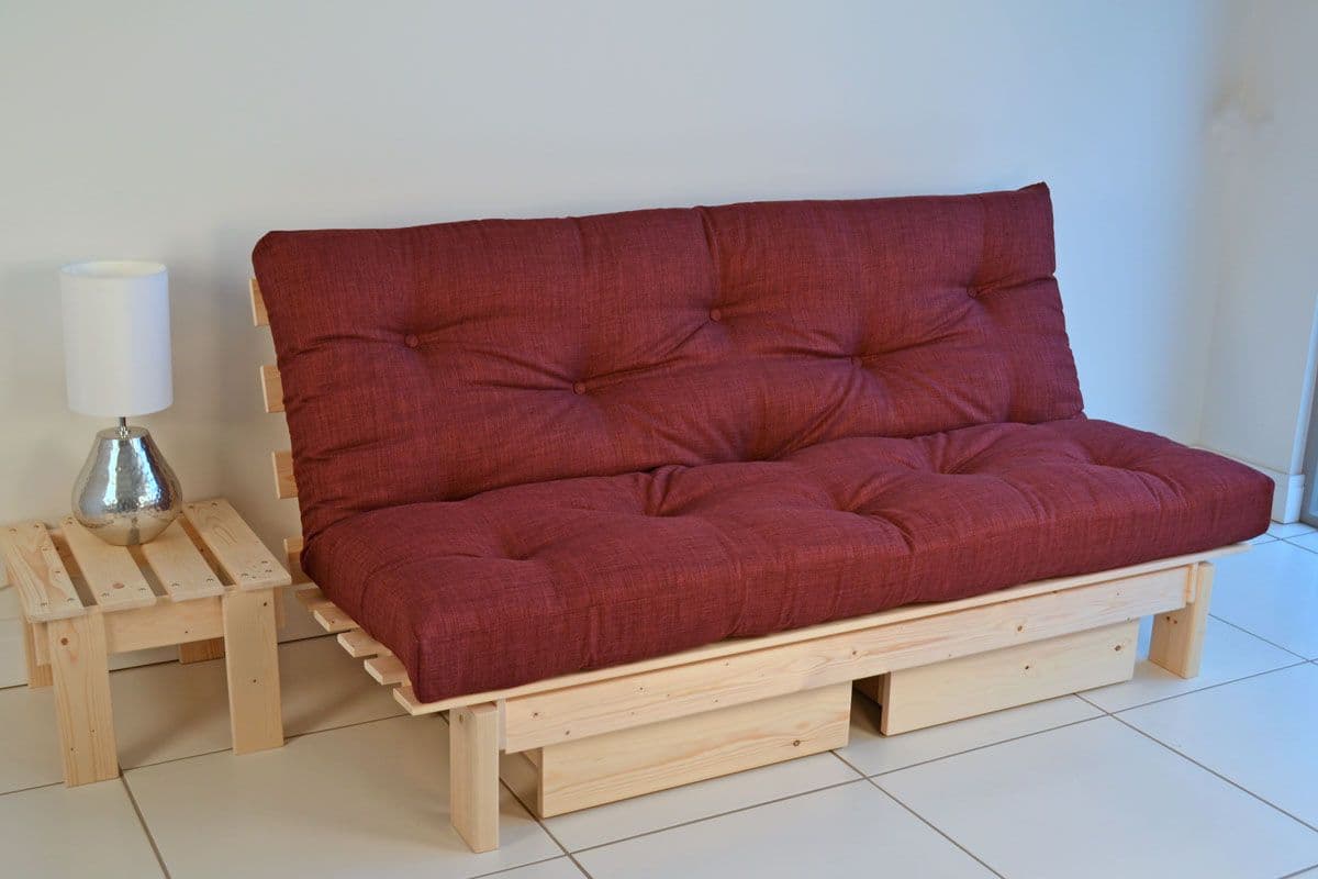 Bed Sofa in Pakistan (Pullout Couch) Wooden Metal Frame Polyester Foam