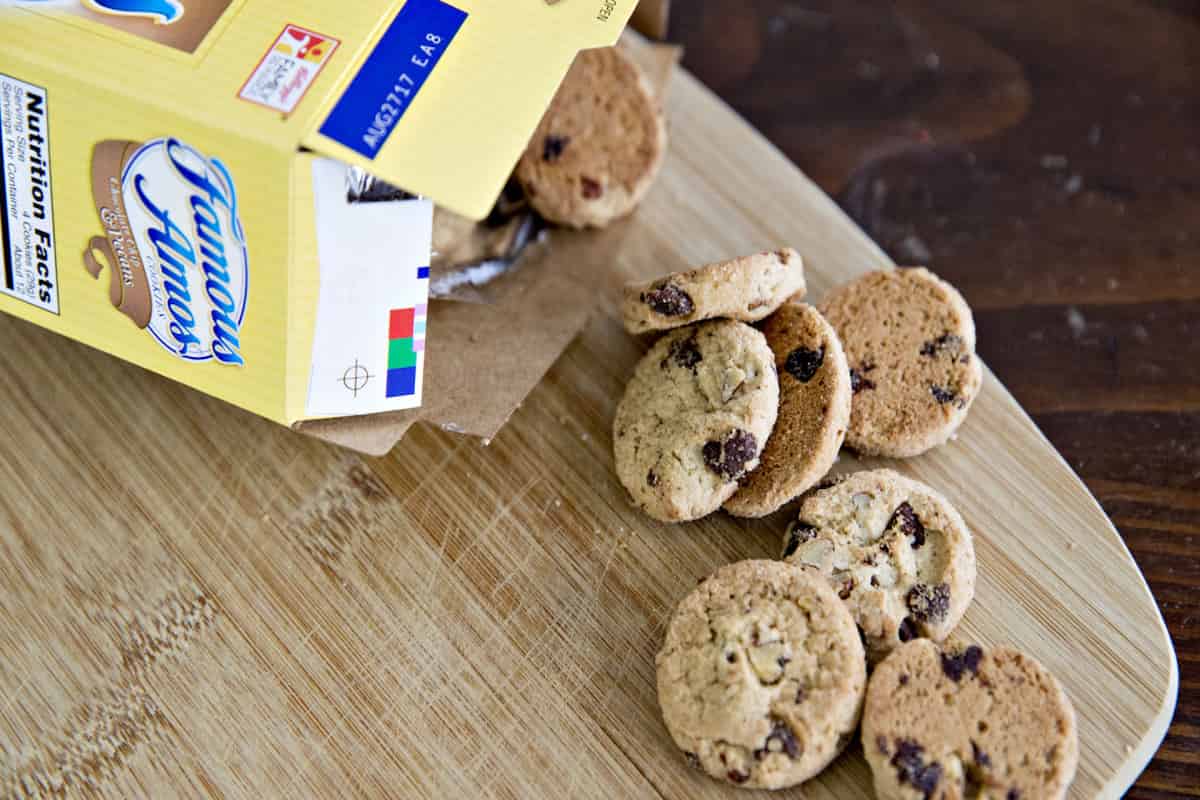 Famous Amos Cookies; Mini Extra Large 2 Flavor Chocolate Chips Raspberry