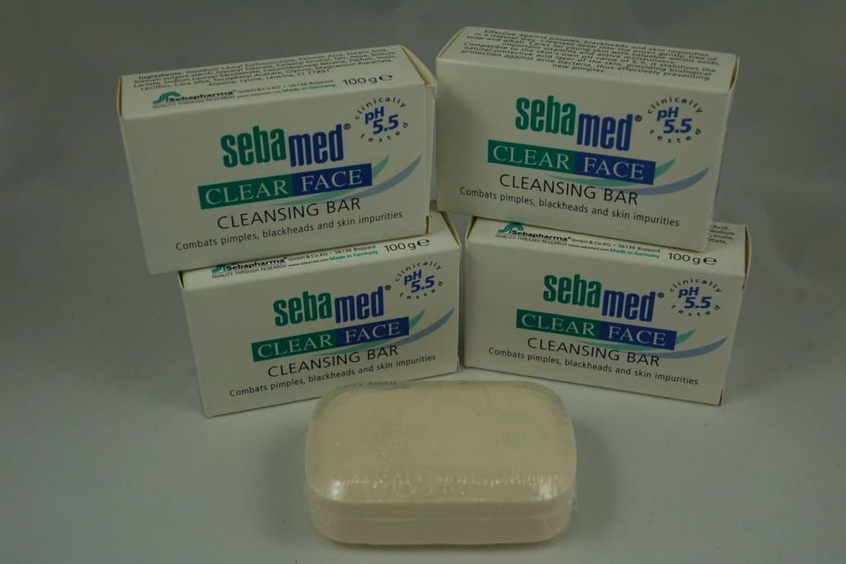 Sebamed Soap in India; Spots Marks Remover Anti Acne 2 Types Herbal Chemical