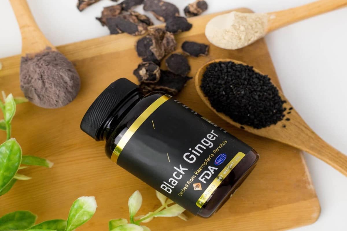 Black Ginger Extract; Powder Capsule Essential Oil Types Pain Reliever
