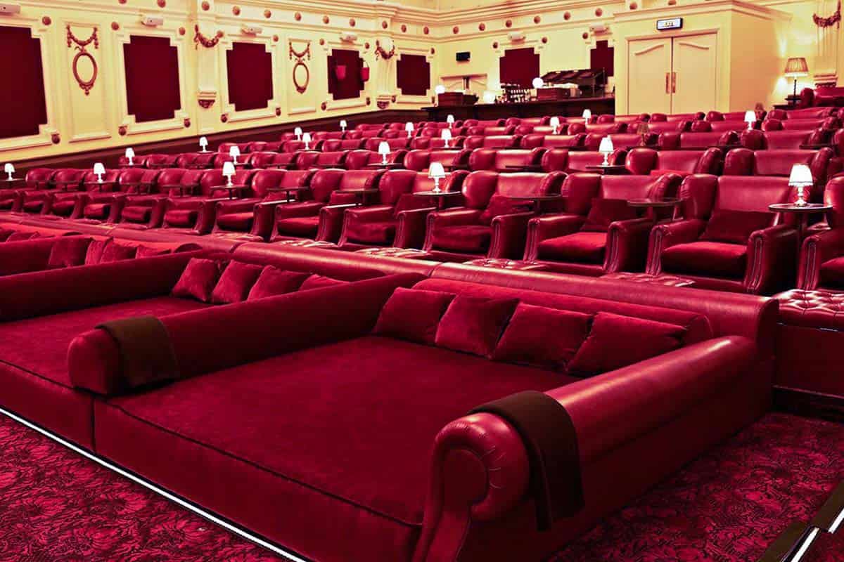 Electric Cinema Chairs; Leather Suede Materials Glossy Finish